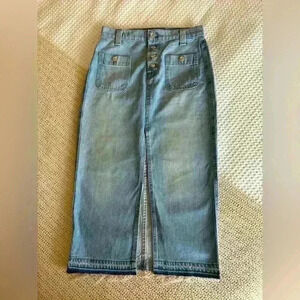 7 For All Mankind high waist denim skirt